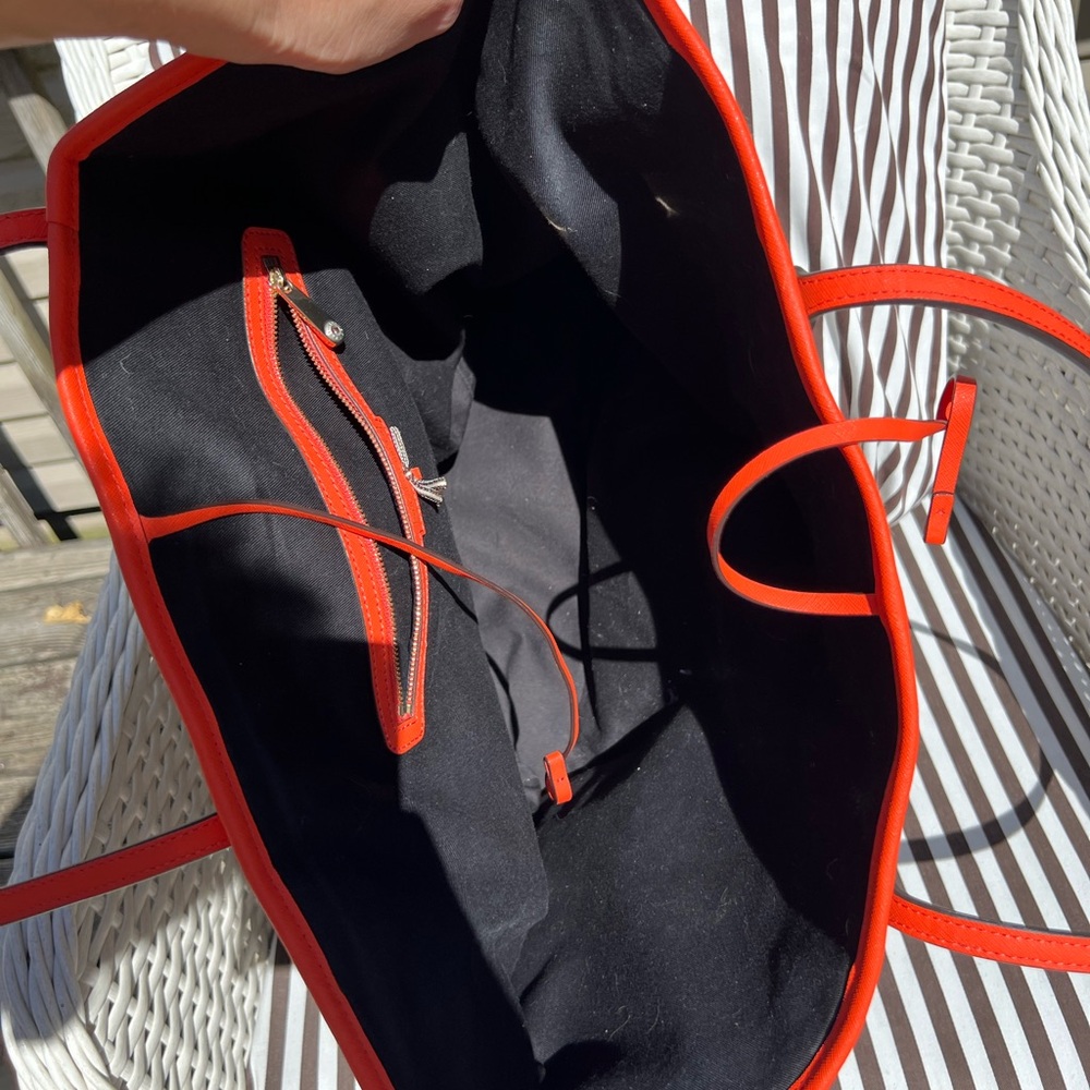 Henri Bendel Striped Raffia Tote Bag, NWOT - Picture 9 of 11